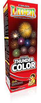 Foguete Thunder Color - Fogos Lider